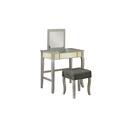 Linon Home Dcor Harper Vanity Set 580432SIL01U